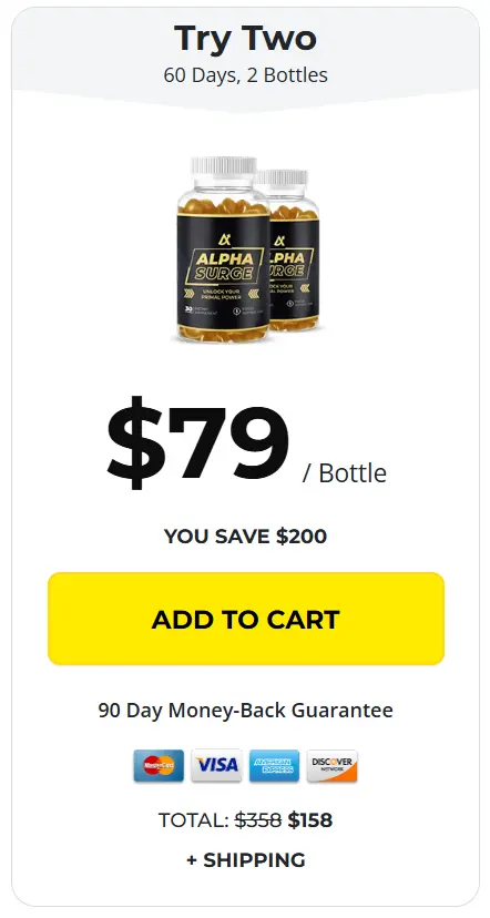 Alpha Surge  2 Bottle